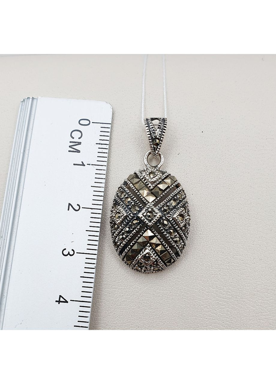 Кулон срібний з марказитом 5,14 г No Brand (369737615)