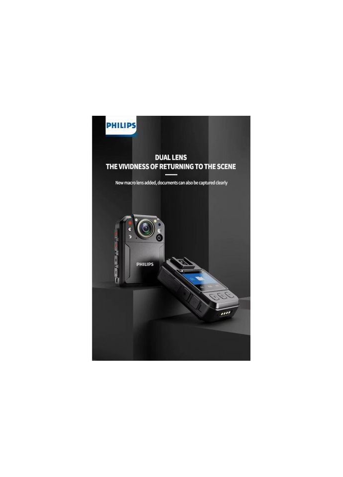 Професійна боді-камера VTR8103 з GPS-трекінгом Philips (345745919)