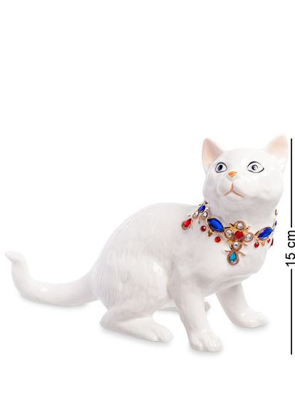 Статуэтка фарфоровая с позолотой Кошка 15 см 1102786 No Brand (346528599)