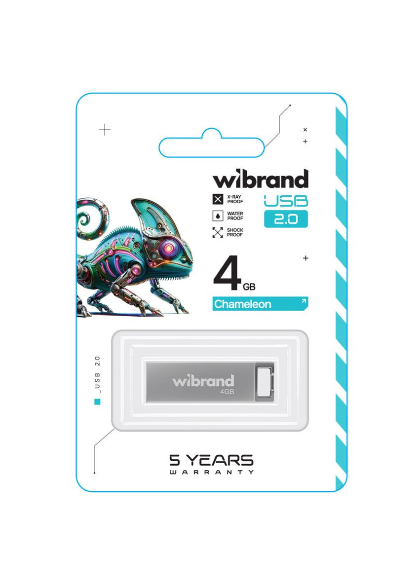 Flash USB 2.0 Chameleon 4Gb Silver (WI2.0/CH4U6S) Wibrand (300789985)