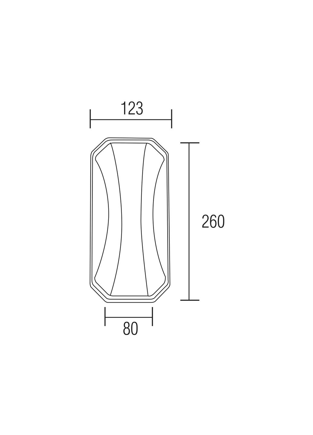 Світильник світлодіодний фасадний BLADE настінний Horoz Electric (346087461)