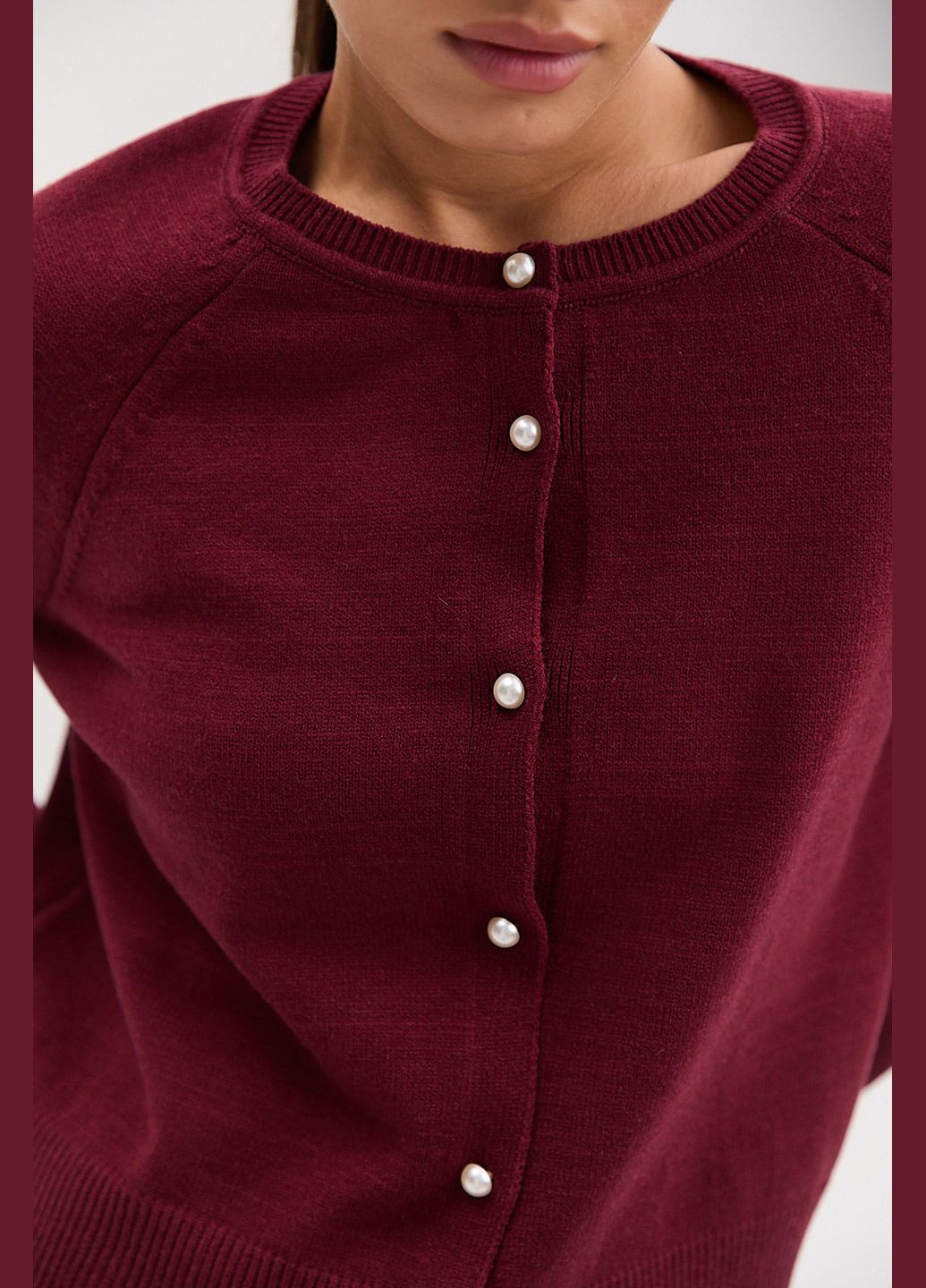 В'язаний жіночий кардиган із перлинними Arjen (316301656)