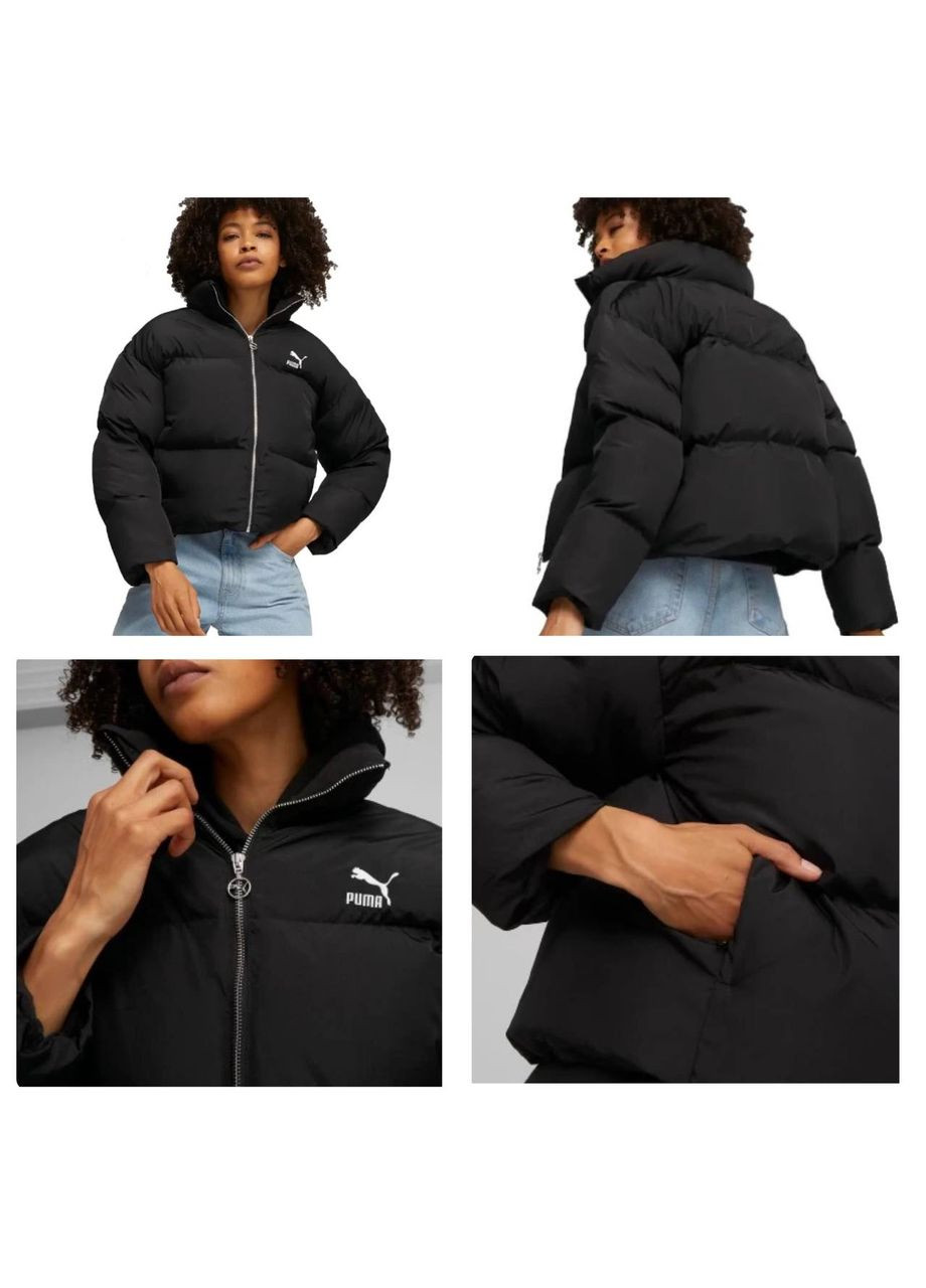 Черная куртка женская Puma classics oversized women’s puffer jacket