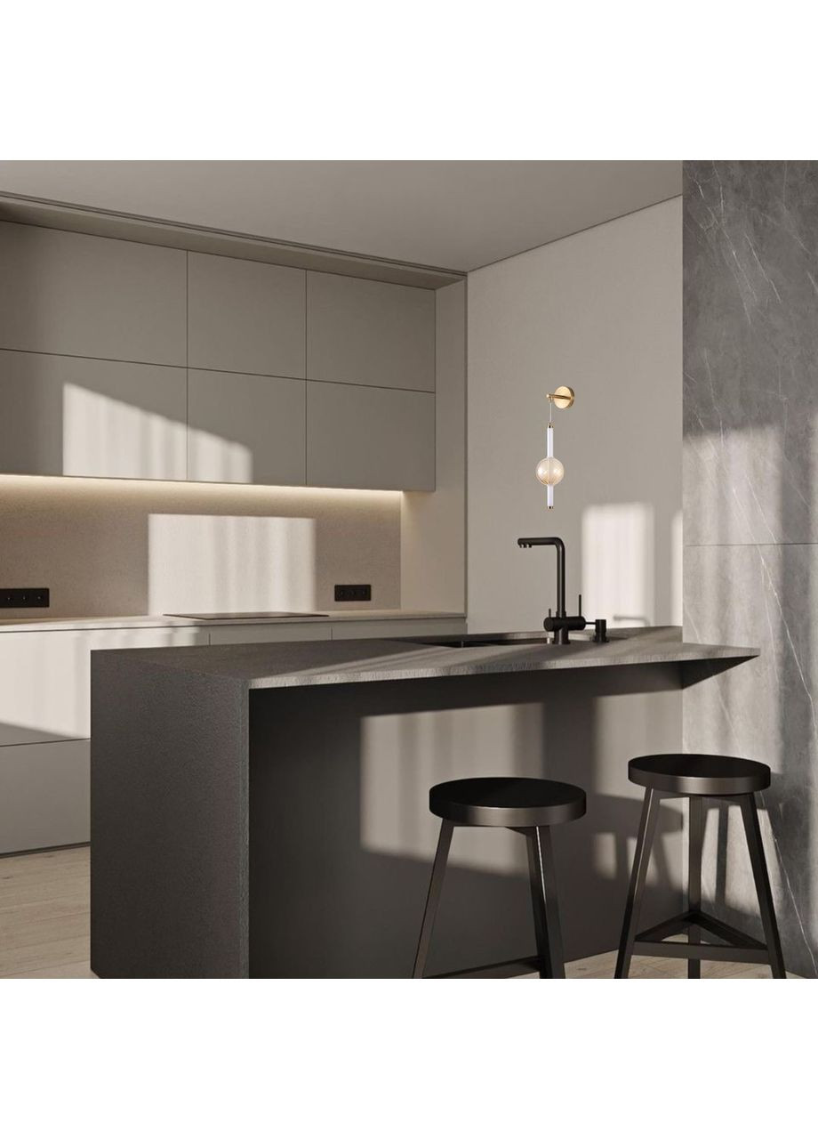 Настінний скляний світильник/бра 5W (88-W39342 AB+AM) No Brand (370070515)