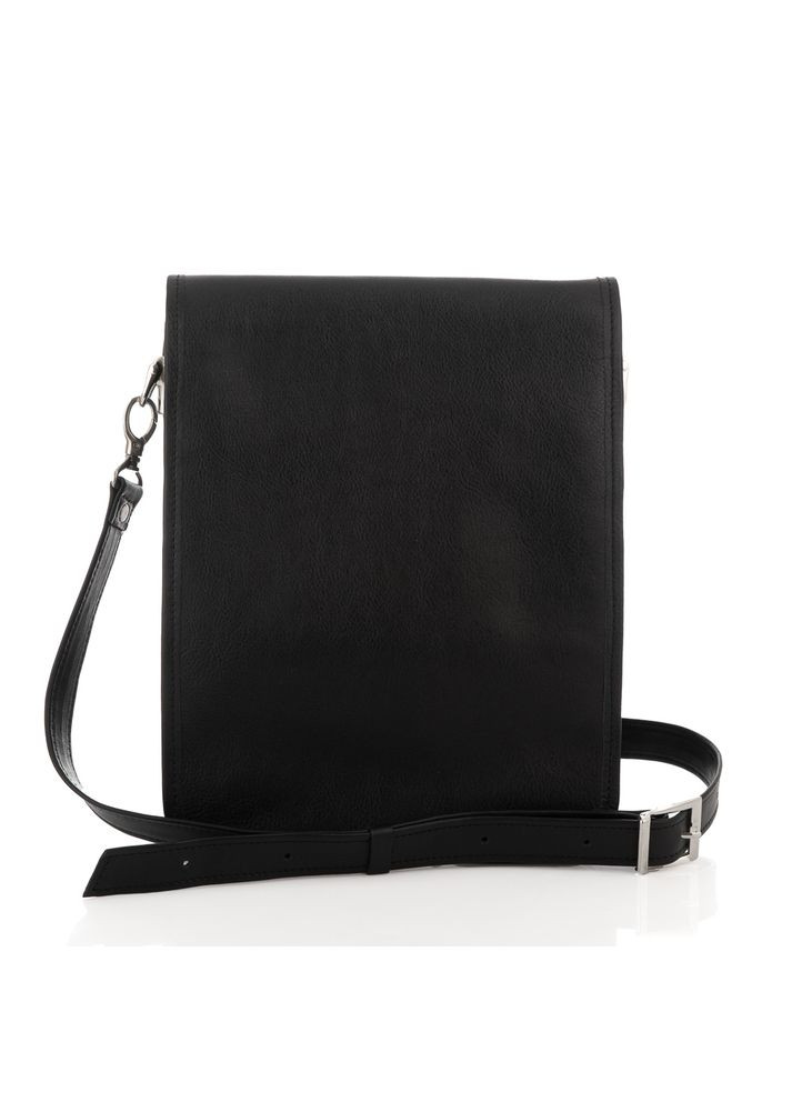 Чорна шкіряна сумка через плече з шкіряним підкладом N4227GA Newery (303830639)