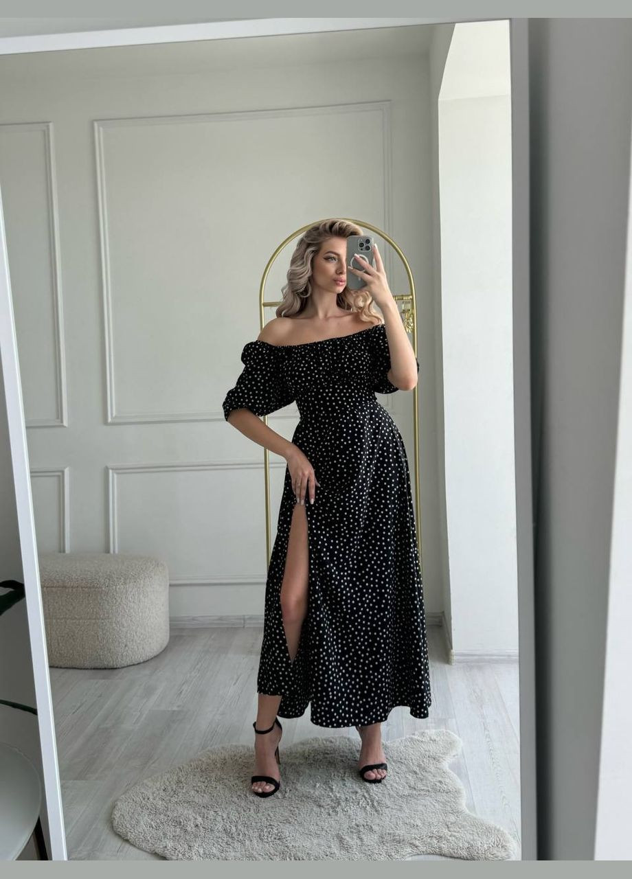 Черное праздничный, деловое, повседневный, откровенный, вечернее платье женское с открытой спиной, с открытыми плечами No Brand