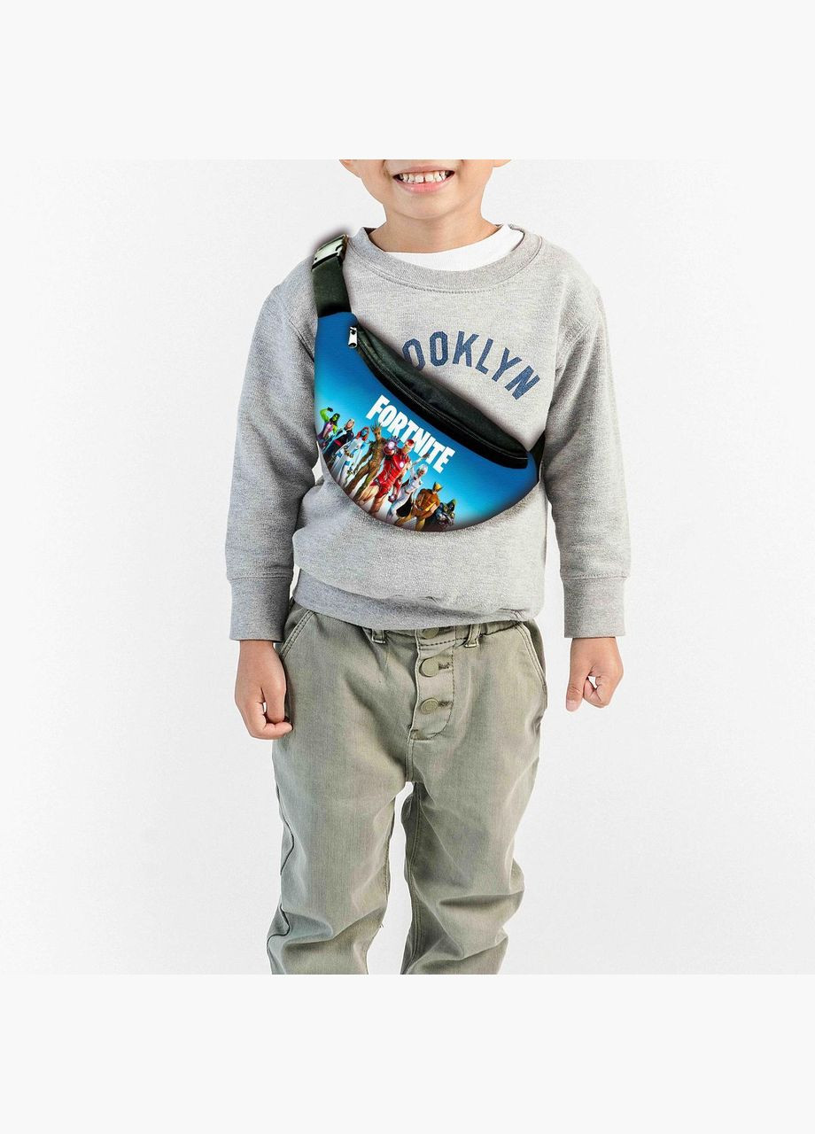 Сумка-бананка дитяча Фортнайт "Fortnite" з принтом, 32х15см, сумка для хлопчика через плече No Brand (306438538)