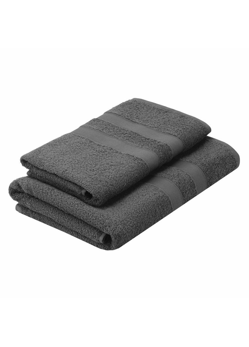 Набір махрових рушників Splendid ART2359DG 2 шт темно-сірий Ardesto комбінований