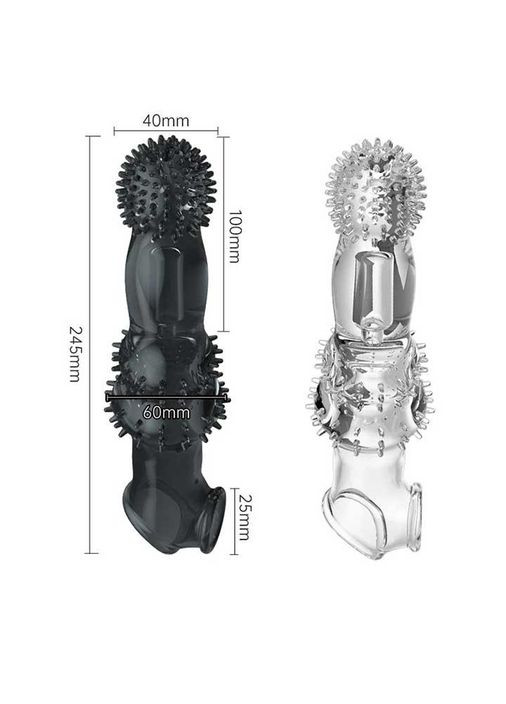 Вибронасадка для увеличения пениса 24,5 см. Увеличивает пенис на 10 см No Brand (370203710)