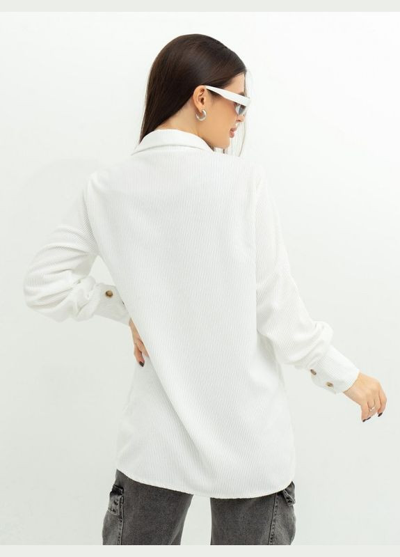 Біла вільветова сорочка ISSA PLUS (279559254)