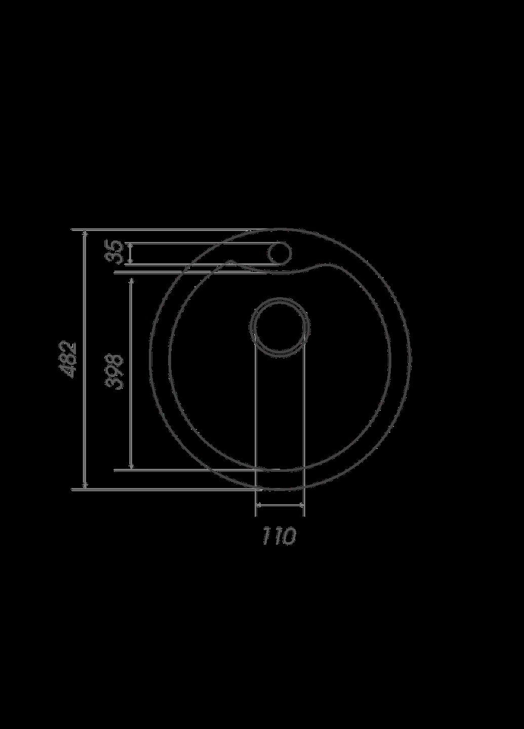 Гранитная мойка для кухни 480 TURAS серая Valeso (336938528)
