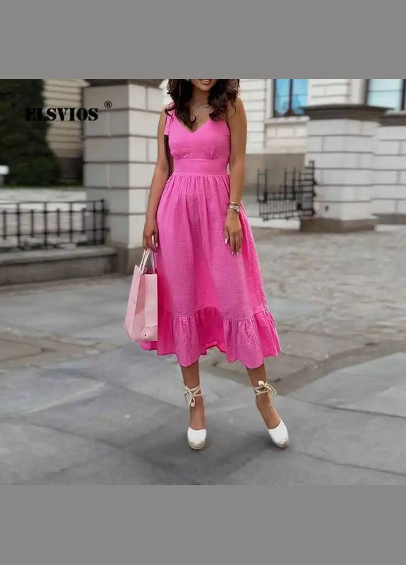 Летний женский женский сарафан Гермес однотонный