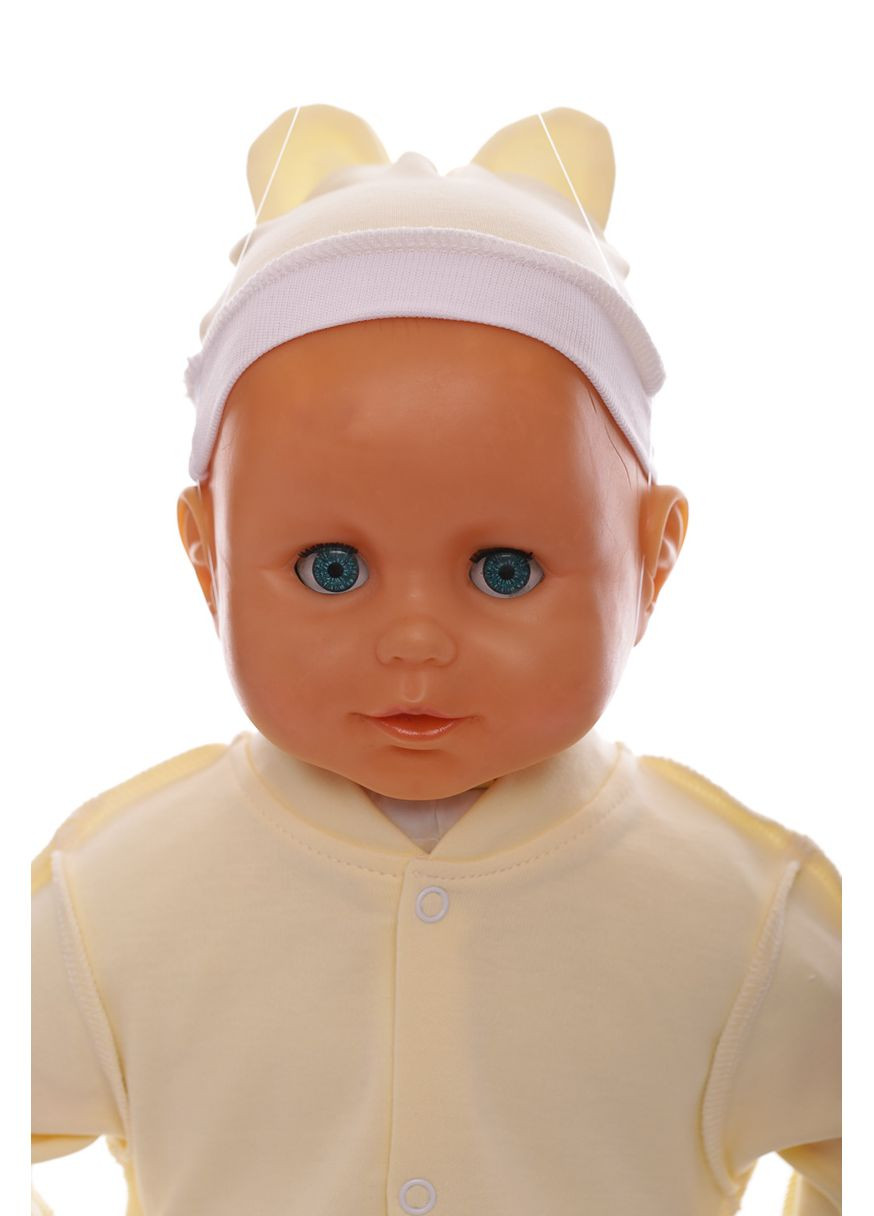 Человечек с шапкой интерлок ля-ля светло желтый 50 см (45109) BABYKROHA (297197446)