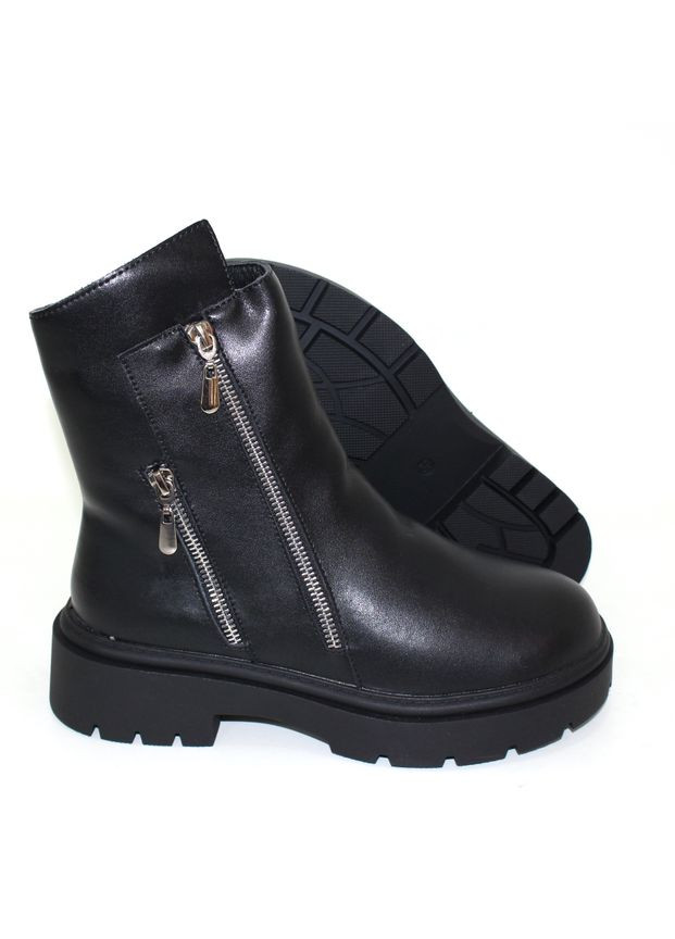 Жіночі зимові черевики з натуральної шкіри No Brand (361147367)