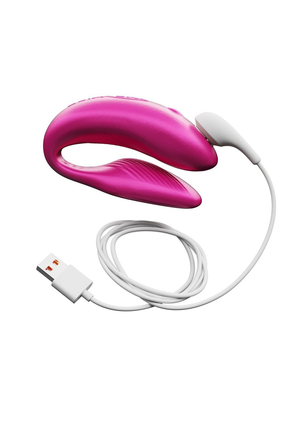 Смарт-вибратор для пар Chorus Cosmic Pink, сенсорное управление вибрациями сжатием пульта We-Vibe (333333063)