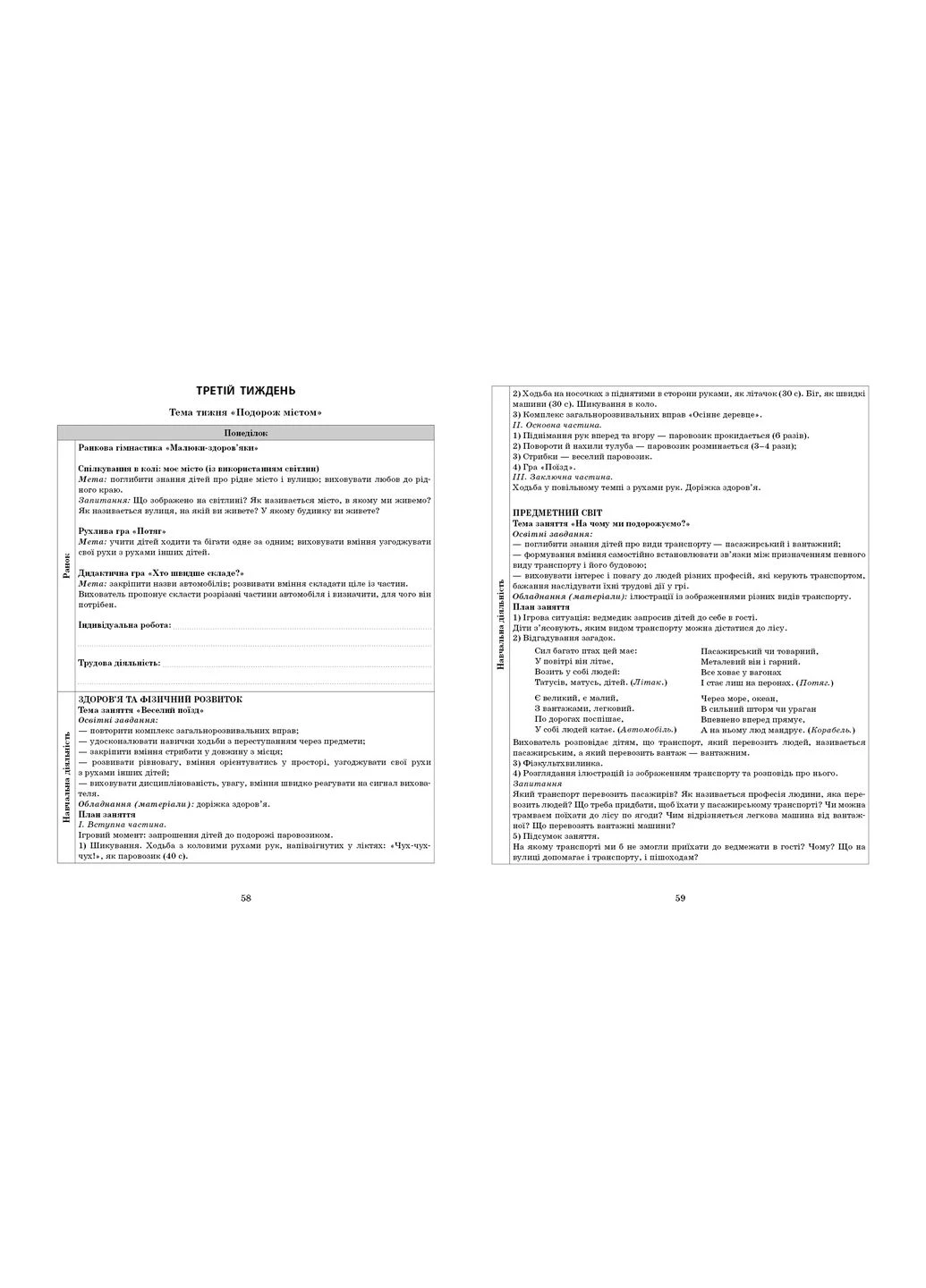 Розгорнутий календарний план. ЛИСТОПАД. Молодший вік No Brand (387829605)