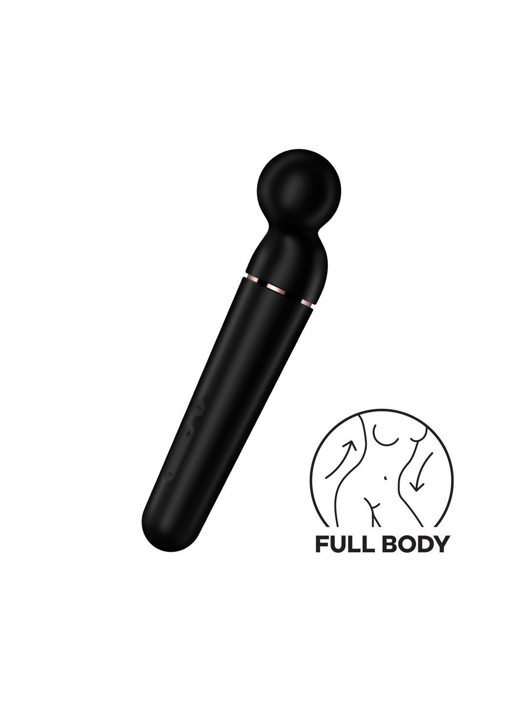 Вібромасажер Planet Wand-er Black/Rosegold, дуже потужний, бездротовий Satisfyer (369780331)