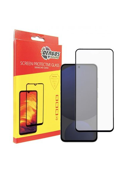Скло захисне Full Glue Samsung Galaxy S24 FE (black) (TGFG-380) DENGOS Full Glue Samsung Galaxy S24 FE (black) (366502551)