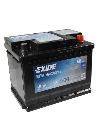 Акумулятор автомобільний (EL600) Exide START-STOP EFB 60A (369883860)