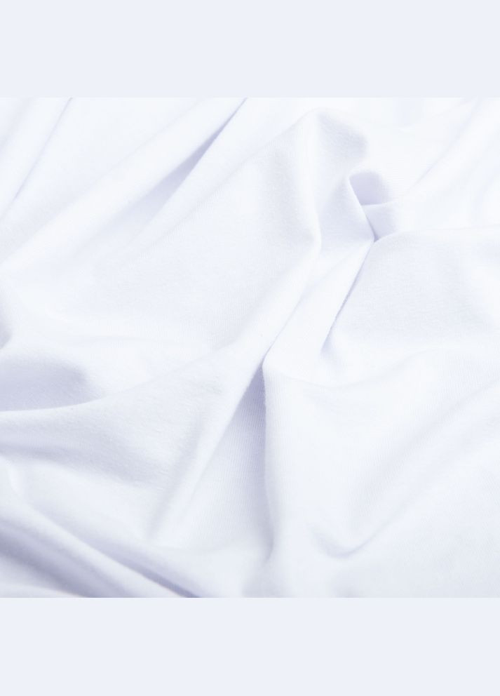 Тканина кулір з еластаном білий IDEIA (292144507)