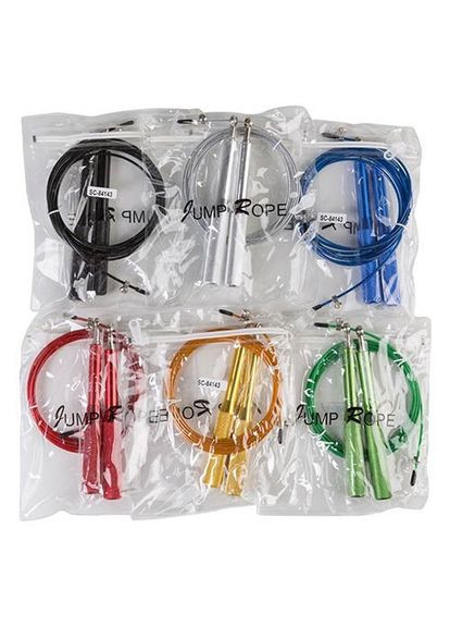 Скакалка для кроссфита золотистая 3м (ручка алюминий) World Sport (329058309)