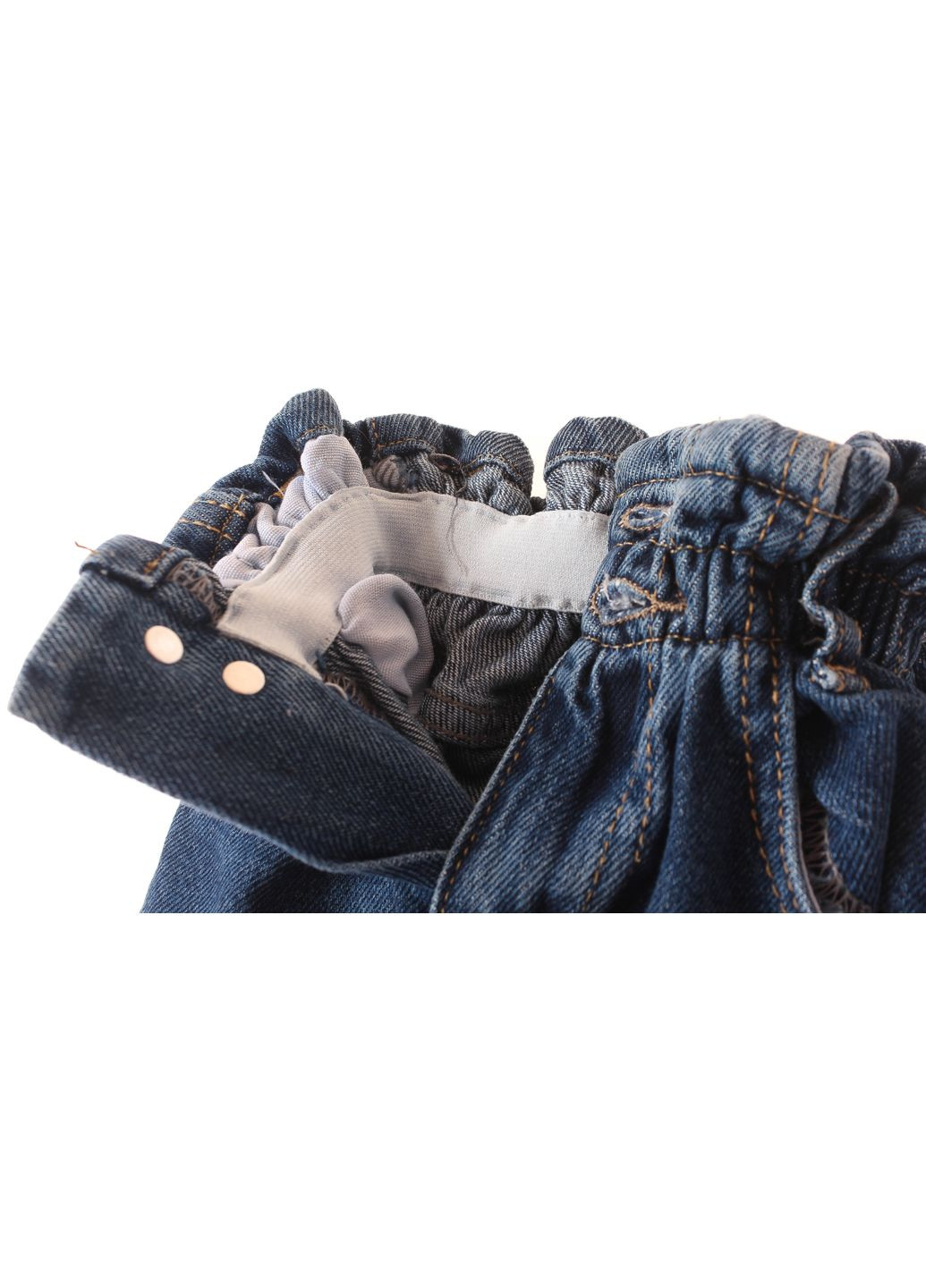 Синие демисезонные брюки джинсовые 15517 Breeze