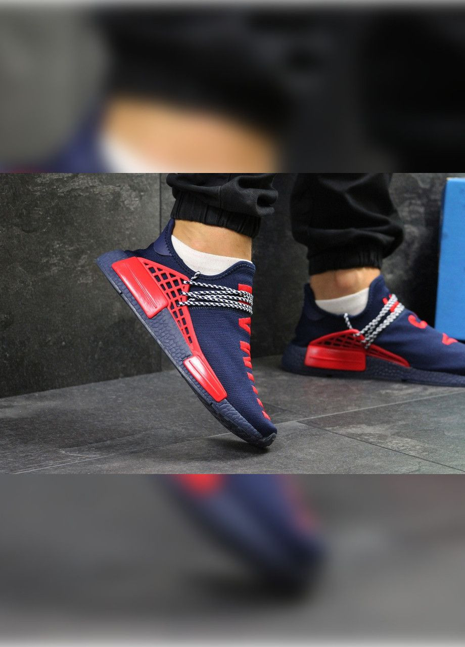 Синие демисезонные синие с красным демисезонные мужские кроссовки No Brand