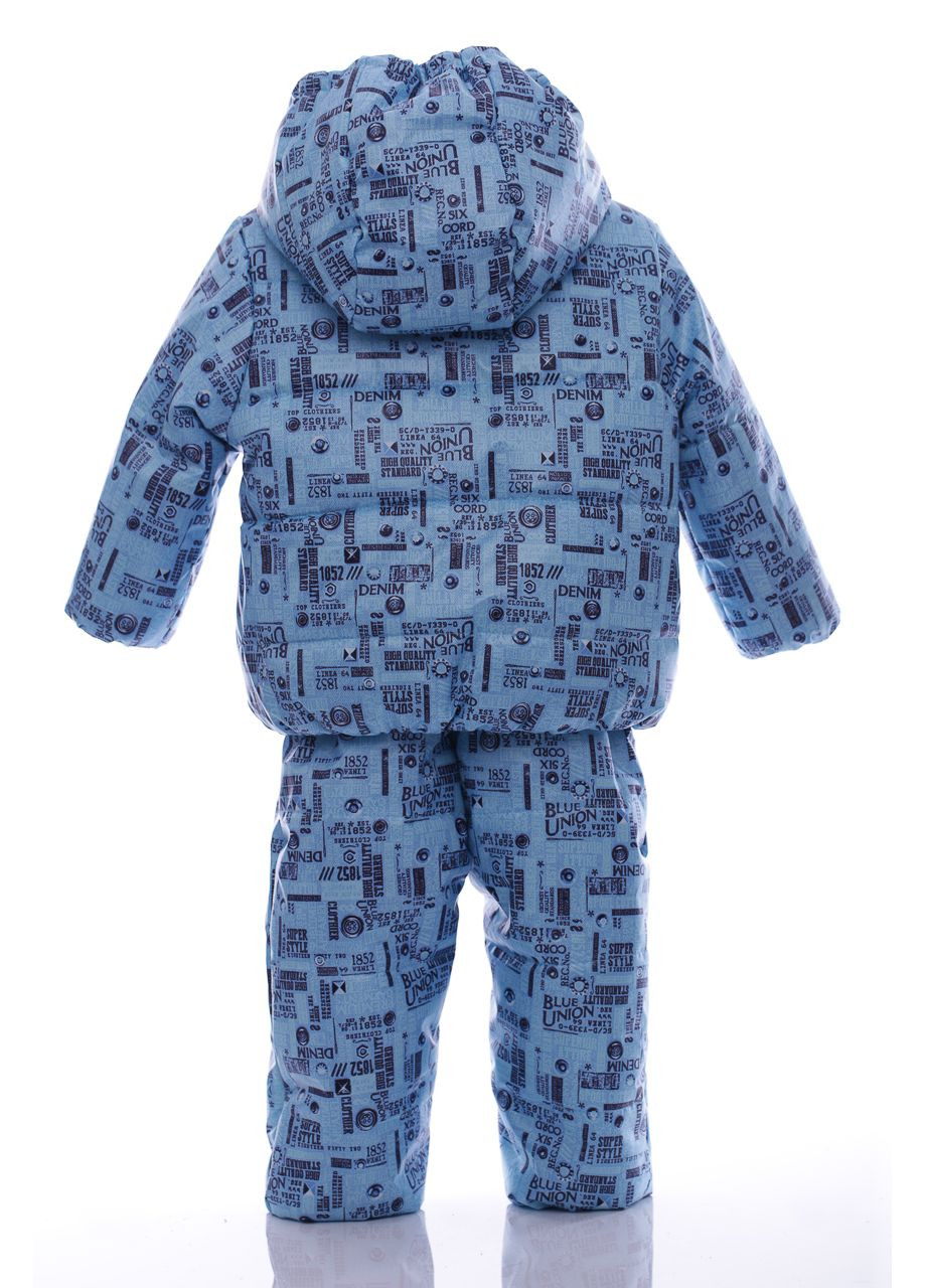 Голубой демисезонный комбинезон для мальчика на холлофайбере denim малыш голубой 86 см (44764) BABYKROHA