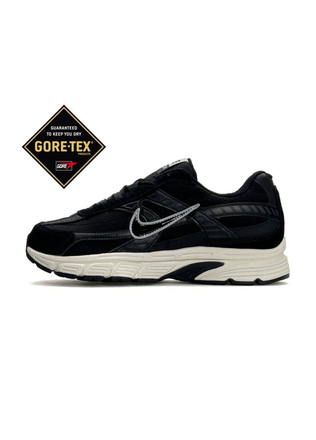 Черные демисезонные кроссовки мужские nike No Brand Initiator GTX Black White
