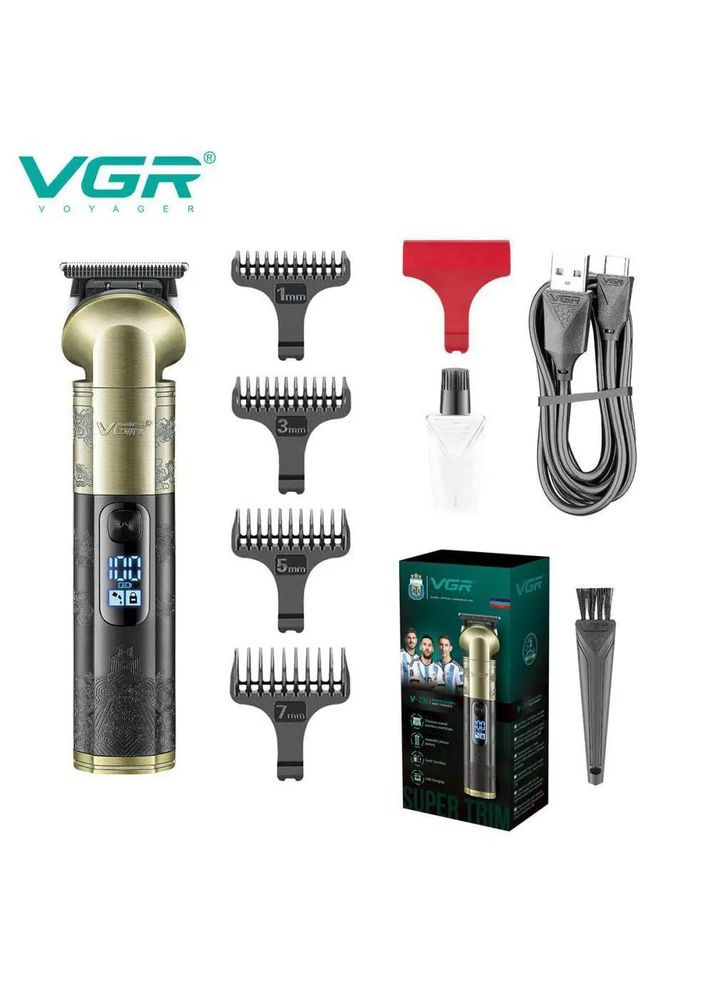 Тример V-296, Багатофункціональна машинка для стрижки бороди, Професійний тример для гоління VGR (372600818)