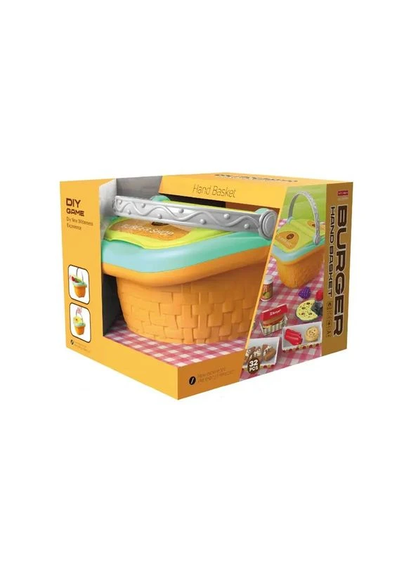 Дитячий набір продуктів, 32 елементи, кошик. Yellow (153304) Yufeng (340908966)