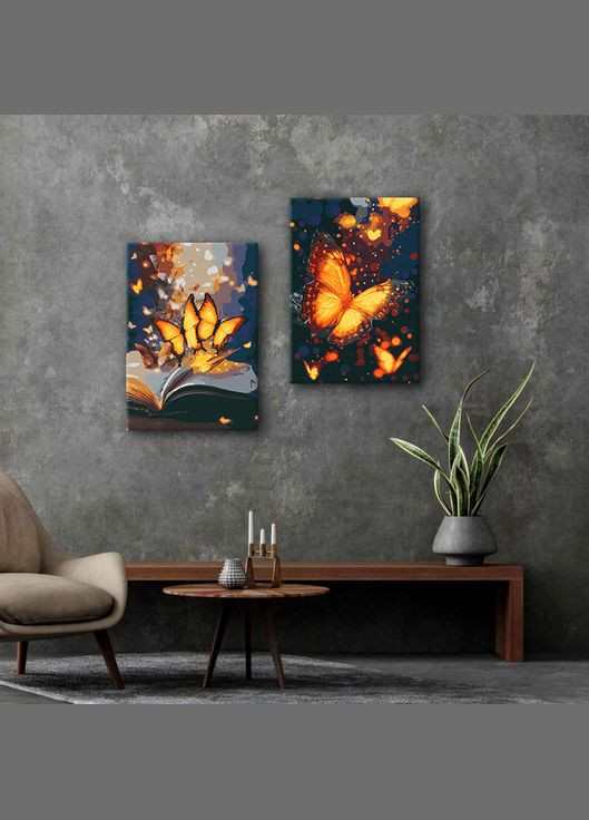 Набор картин по номерам с металлическими красками В середине тебя (ITR-098) 2 шт. Riviera Blanca (307837426)