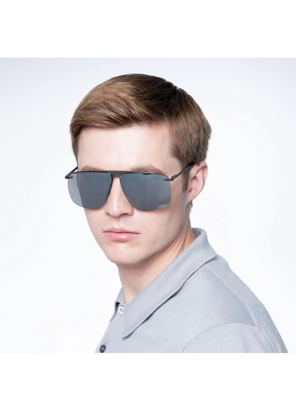 Солнцезащитные очки Фэшн-классика мужские 253-714 LuckyLOOK 253-714M (322781476)