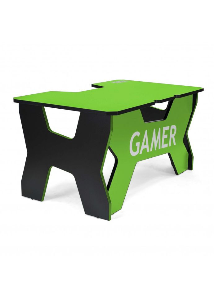 Компьютерный стол Геймерский стол ХGamer 819 ЛДСП 150 см на 90 см зеленый черный No Brand (353497942)