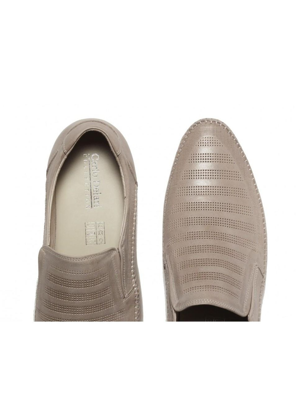Серые мокасины 7142069 39 цвет серый Carlo Delari