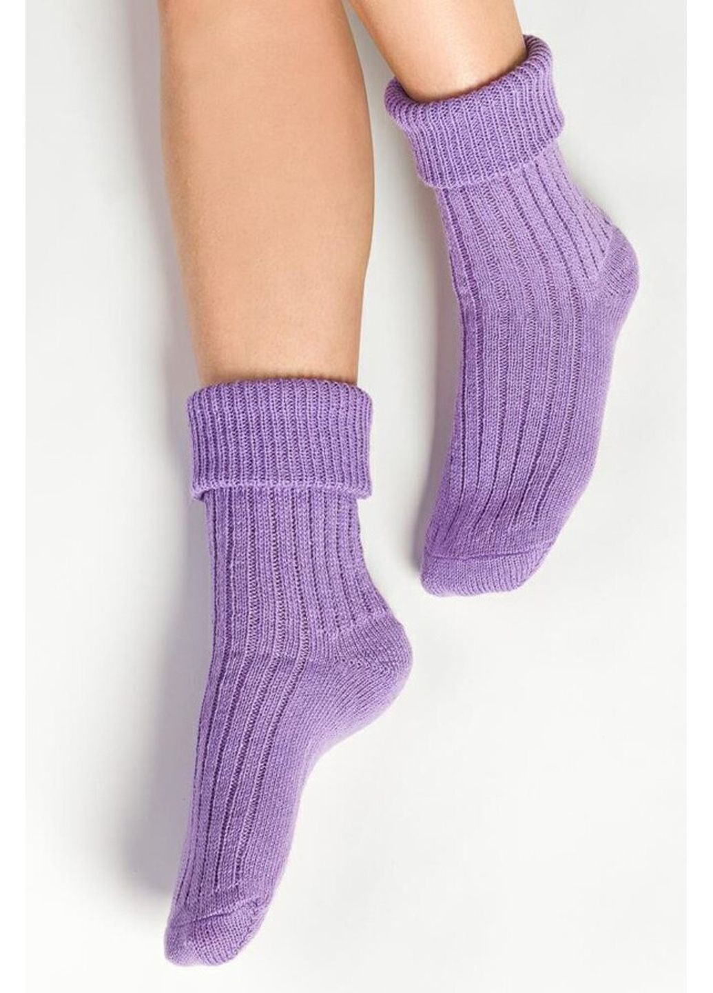 Фиолетовые носки теплые с шерстью 067 sleeping socks Steven (349500095)