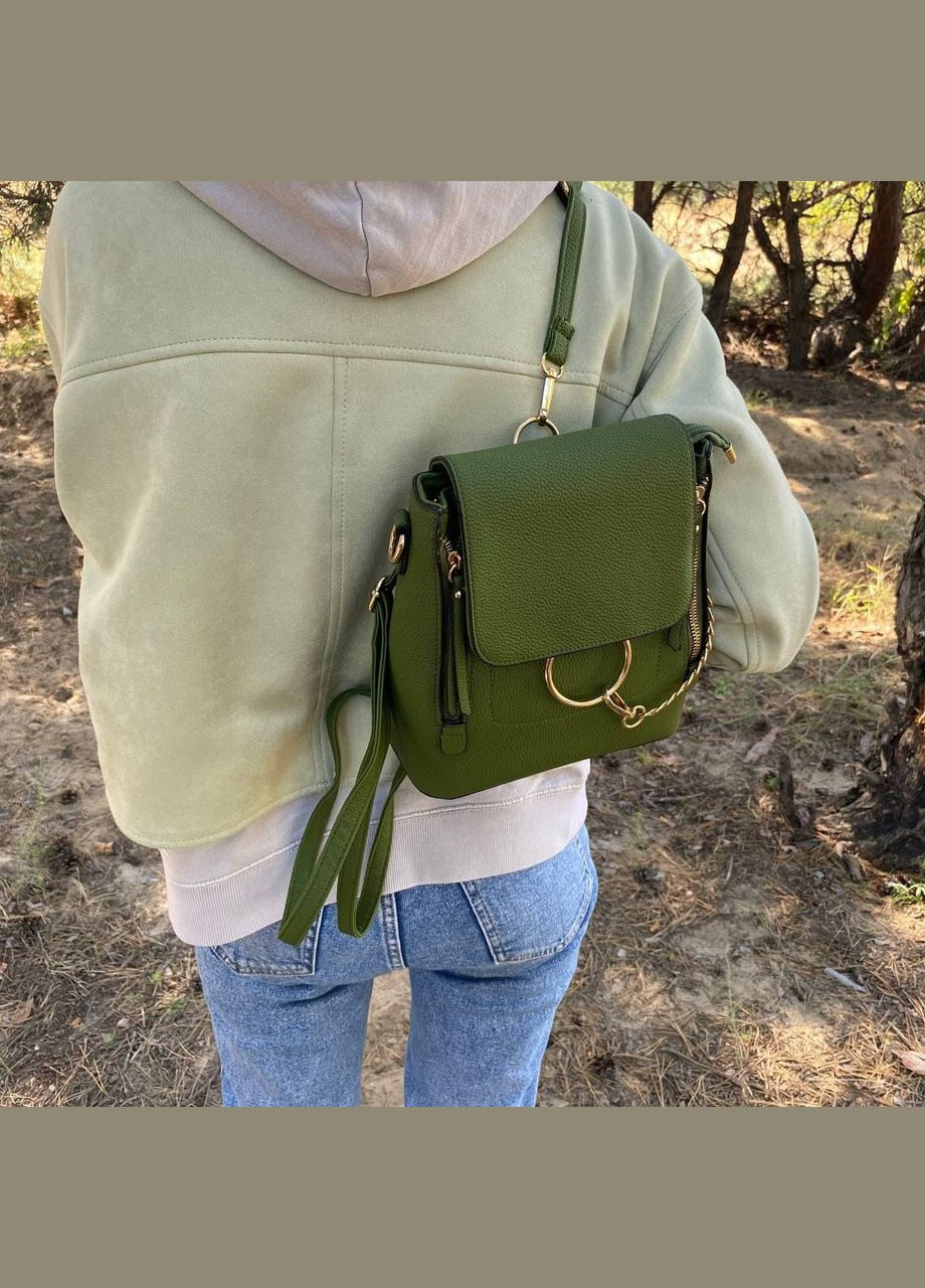 Женский рюкзак сумка Зеленый No Brand (301083077)