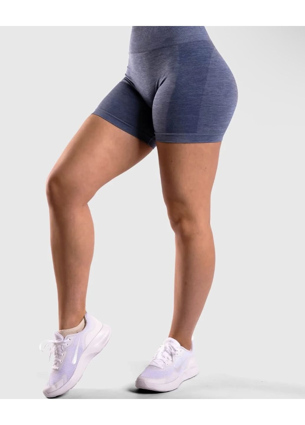 Безшовні спортивні шорти з високою посадкою Active Touch (350935591)