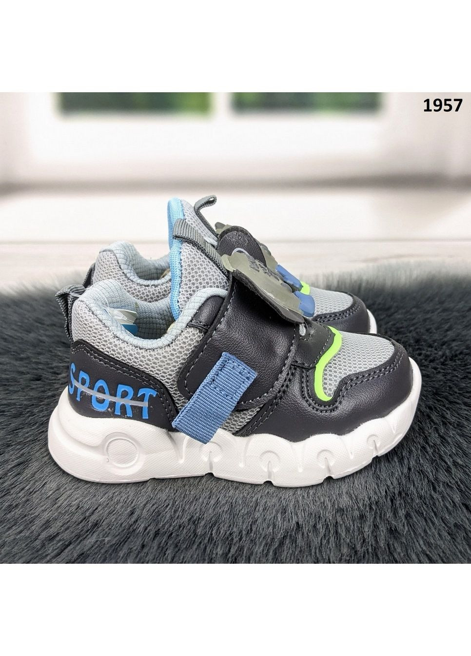 Серые демисезонные кроссовки подростковые BBT