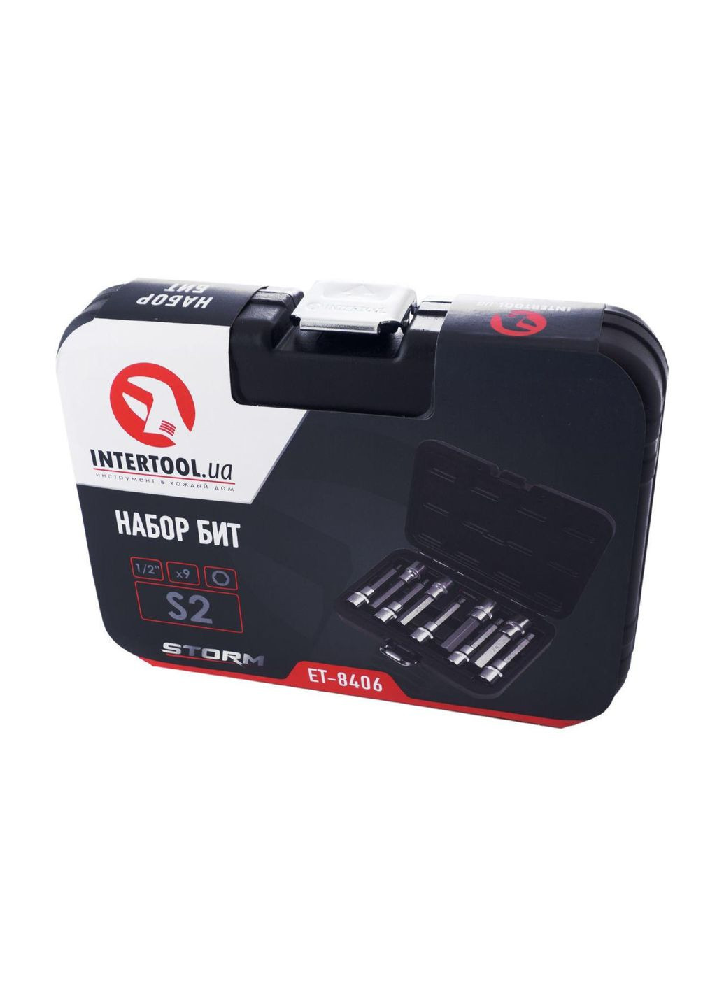 Набор бит HEX 1/2" x H4-H17 x 100 мм (9 шт.) Storm (ET-8406) Intertool (353493712)