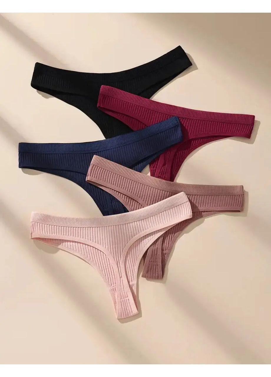 Набор из пяти женских трусиков стрингов NA (369142628)