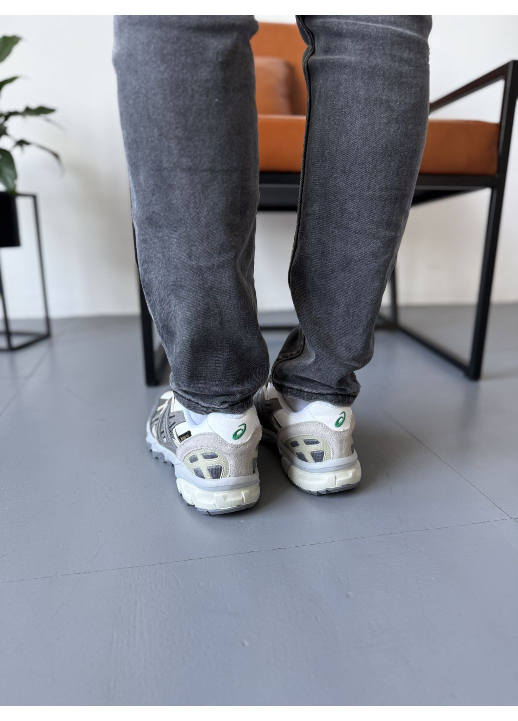 Сірі Осінні кросівки чоловічі asics gel-sonoma 15-50 grey gore-tex асікс гель сонома 15-50 No Brand