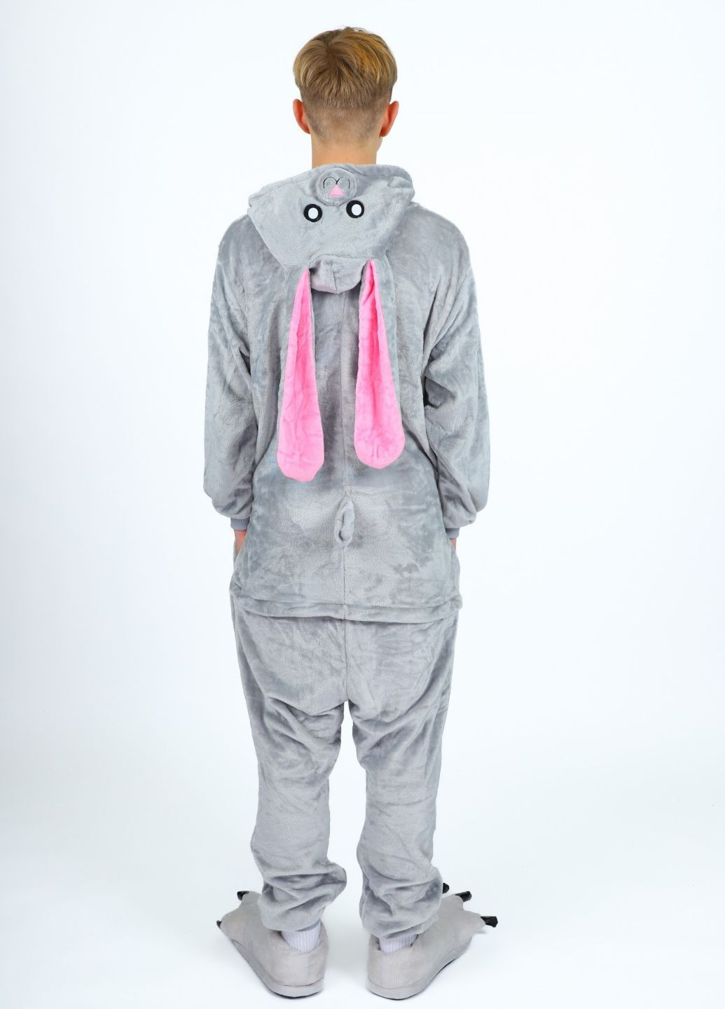 Плюшевий кігурумі Зайчик з довгими вушками дитячий з капюшоном My Kigu (364860624)