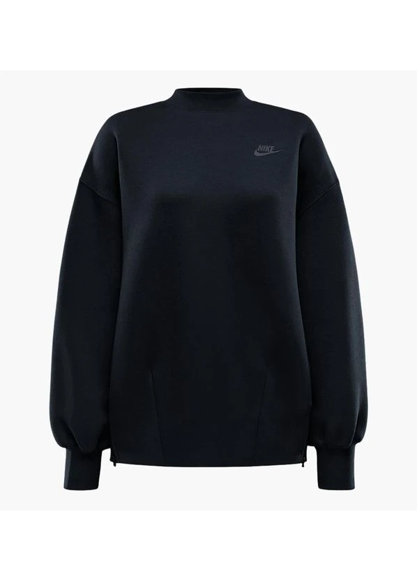 Світшот W Nsw Tch Flc Os Crew Black FV8041-010 Nike (398014468)