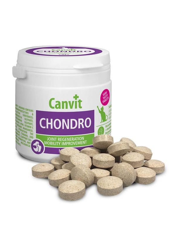 Витаминноминеральный комплекс Chondro for cats (для укрепления суставов у котов. В таблетках). 100g. (can50743) Canvit (288576518)
