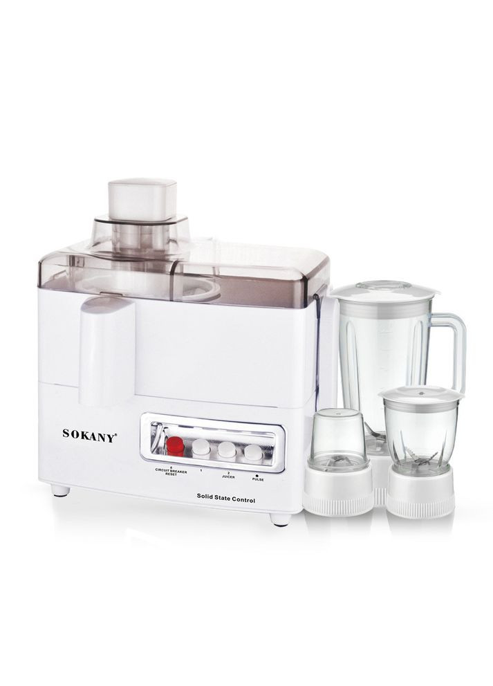 Кухонний комбайн із соковижималкою та кавомолкою 4 в 1 блендер 800 Вт SK-03029 Sokany (369143597)
