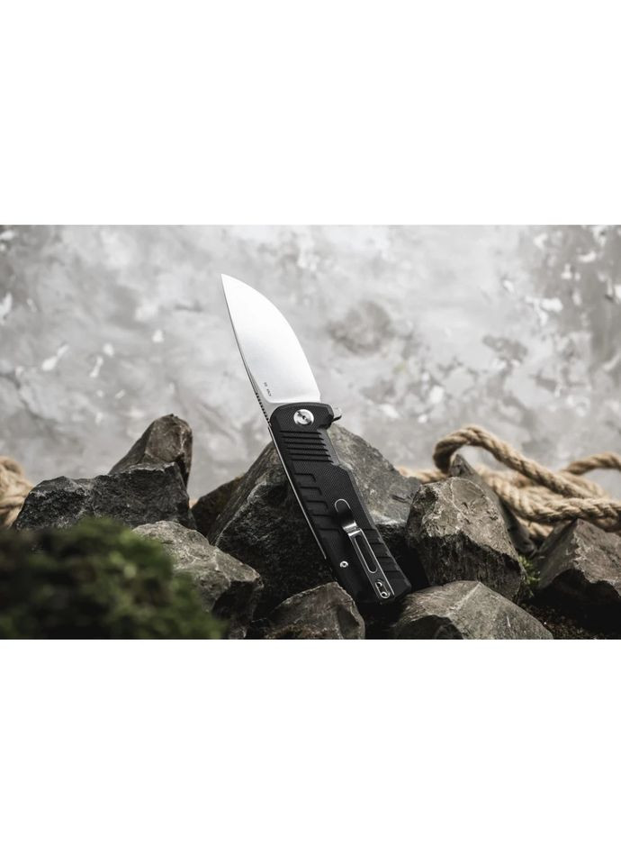 Складной нож G769-BK - сталь D2, черная рукоять G10 Ganzo (363132404)