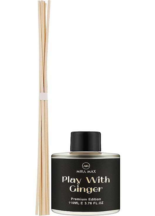 Аромадиффузор Play With Ginger Fragrance Diffuser With Reeds Premium Edition 110ml (1331105-31107740) Mira Max (368617579)