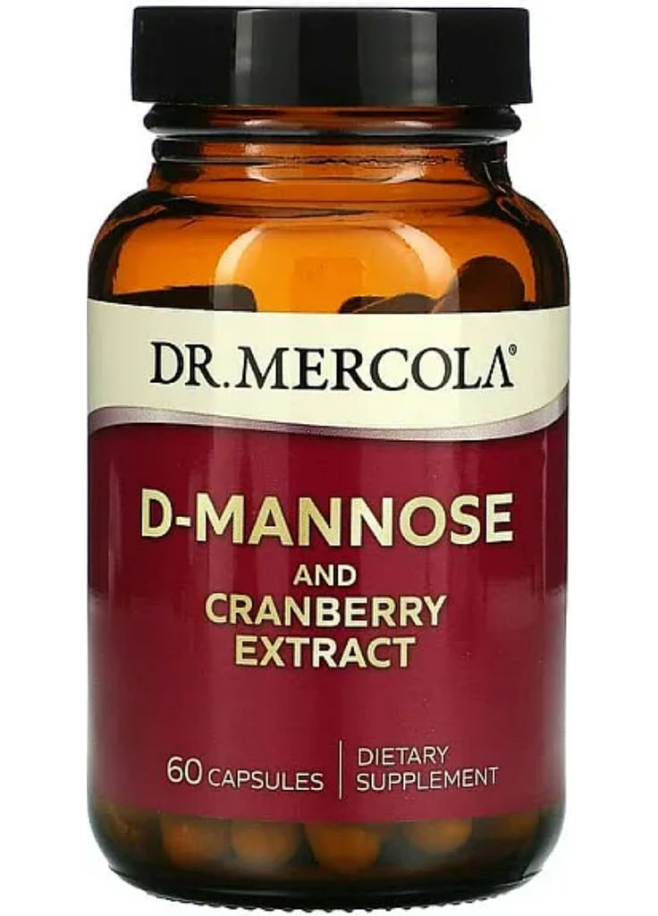 D-Манноза екстракт журавлини підтримка нирок D-Mannose and Cranberry 60 капс Dr. Mercola (359473813)