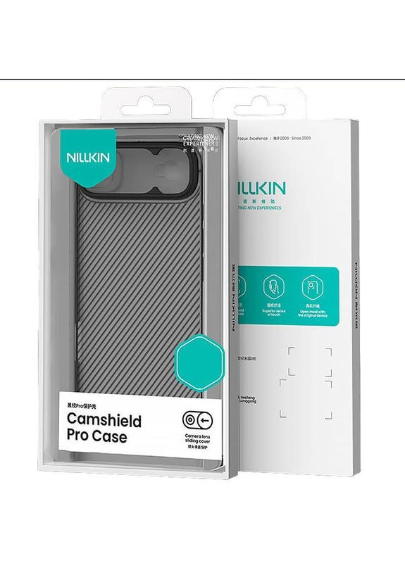 Карбоновая накладка CamShield Pro для Apple iPhone 17 Air (6.5") Transparent black Nillkin (366833070)